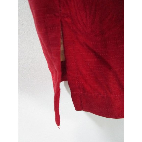 Tommy Bahama Red Silk Hawaiian Tiki Movie Set Floral Mens Shirt L EUC - Picture 8 of 11